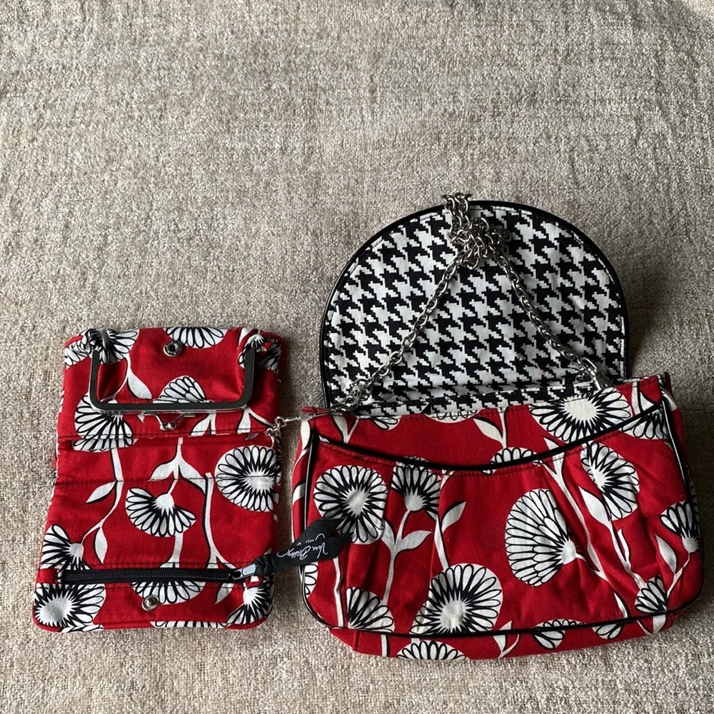 Vera Bradley Deco Daisy retired clutch & wallet - Picture 2 of 10